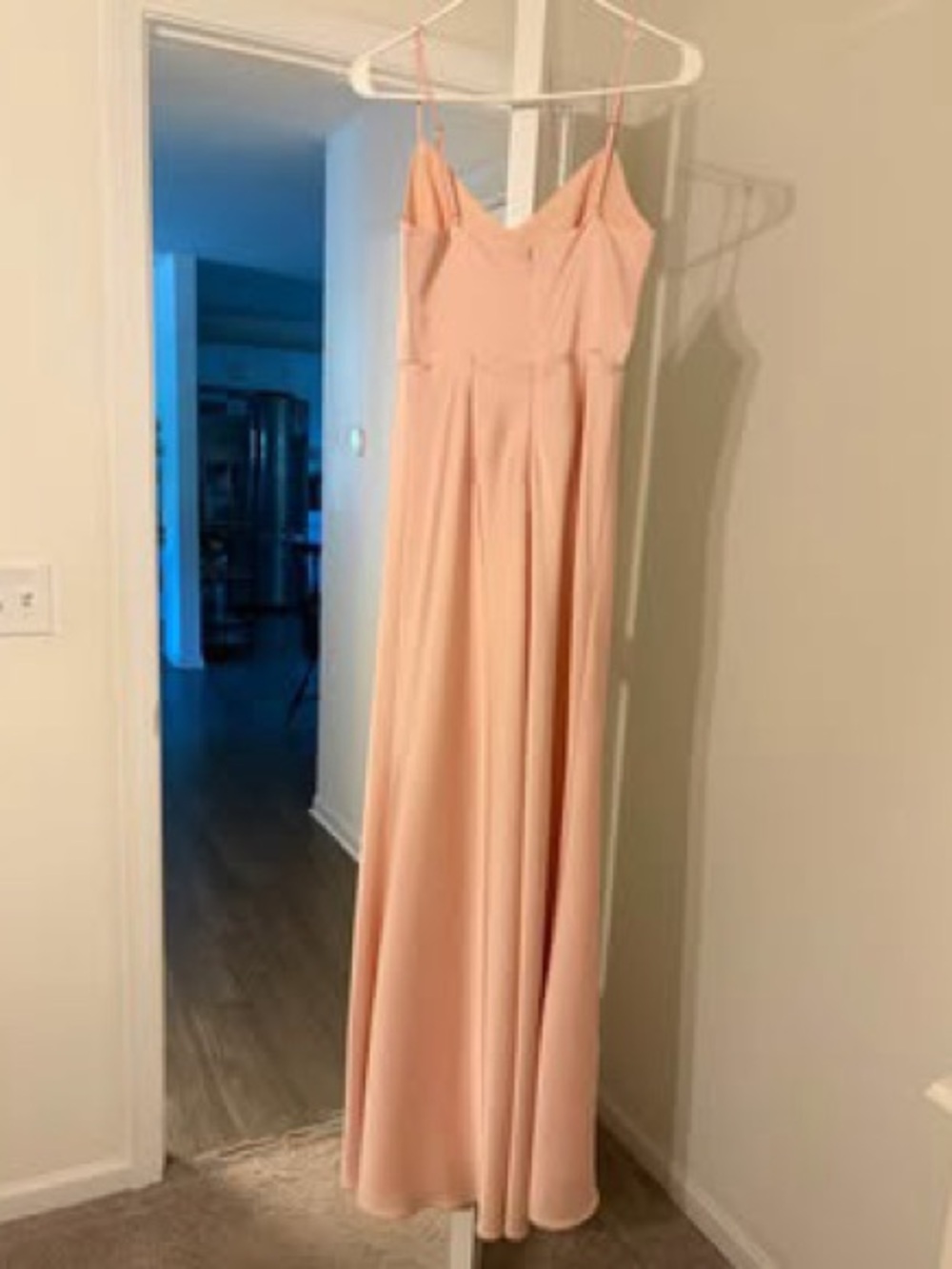 Birdy Grey Theresa Dress- Matte Satin Fabric & Blush Pink Blush Color - Picture 12 of 13